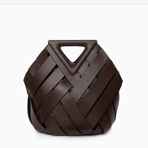 Chic Brown Woven Mini Bag